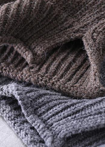 2025 New Loose Large Size Literary Hooded Knit Waistcoat Sweater Coat