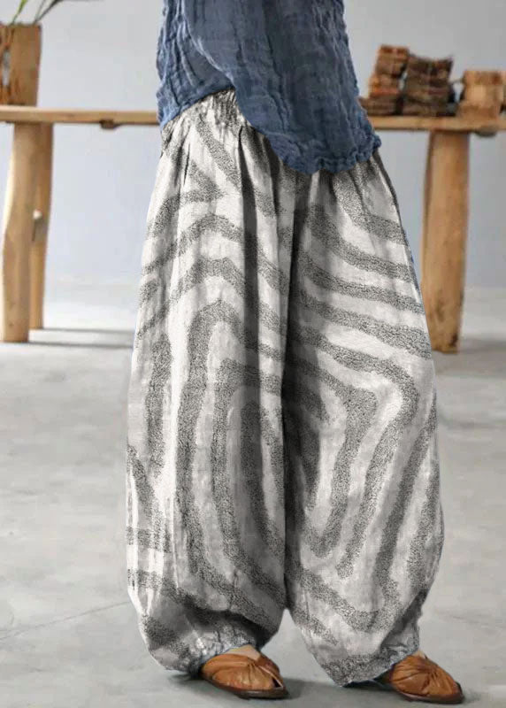 diy linen clothes For Women Korea Pure Color Retro Soft Comfortable Loose Bloomers