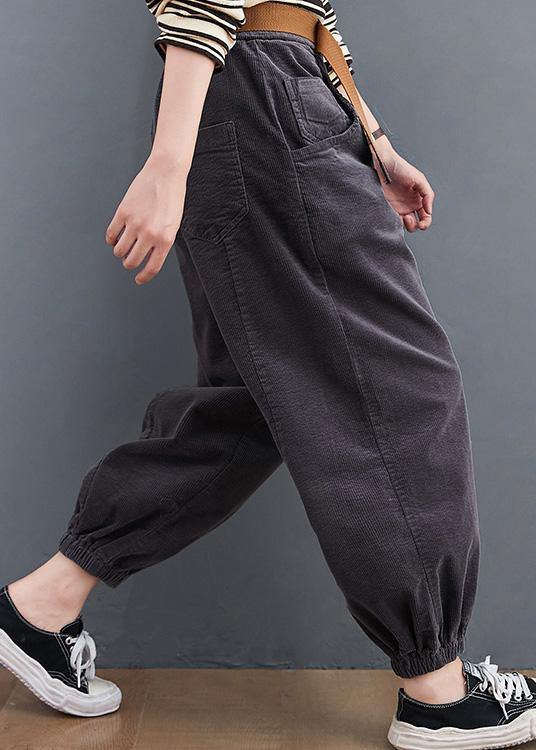 Beautiful gray pants oversize pockets thick Tutorials pants